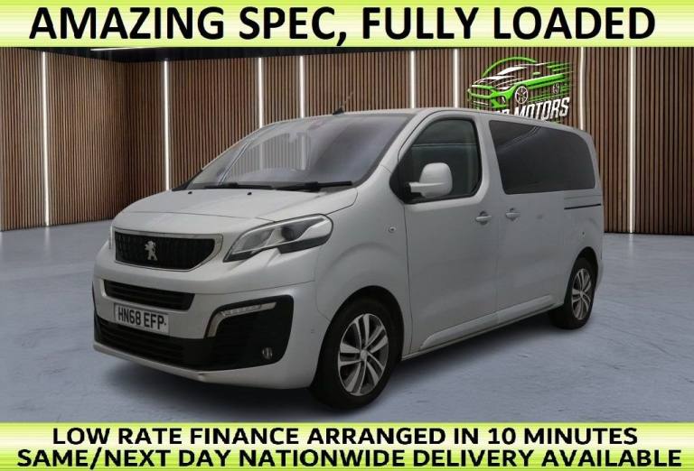 2018 68 PEUGEOT TRAVELLER 2.0 BLUEHDI BUSINESS VIP STANDARD MPV 5DR DIESEL EAT8 