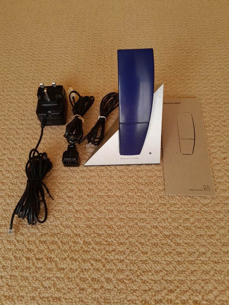 Bang & Olufsen BeoCom 6000 Phone Incl. Cradle & Power Supply - Blue