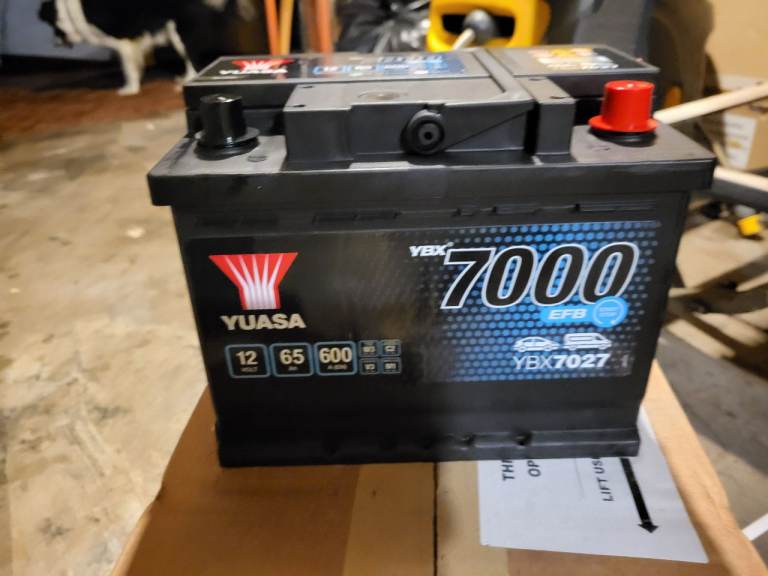 Brand New and Unused Yuasa Car Battery 65Ah 600A Start Stop