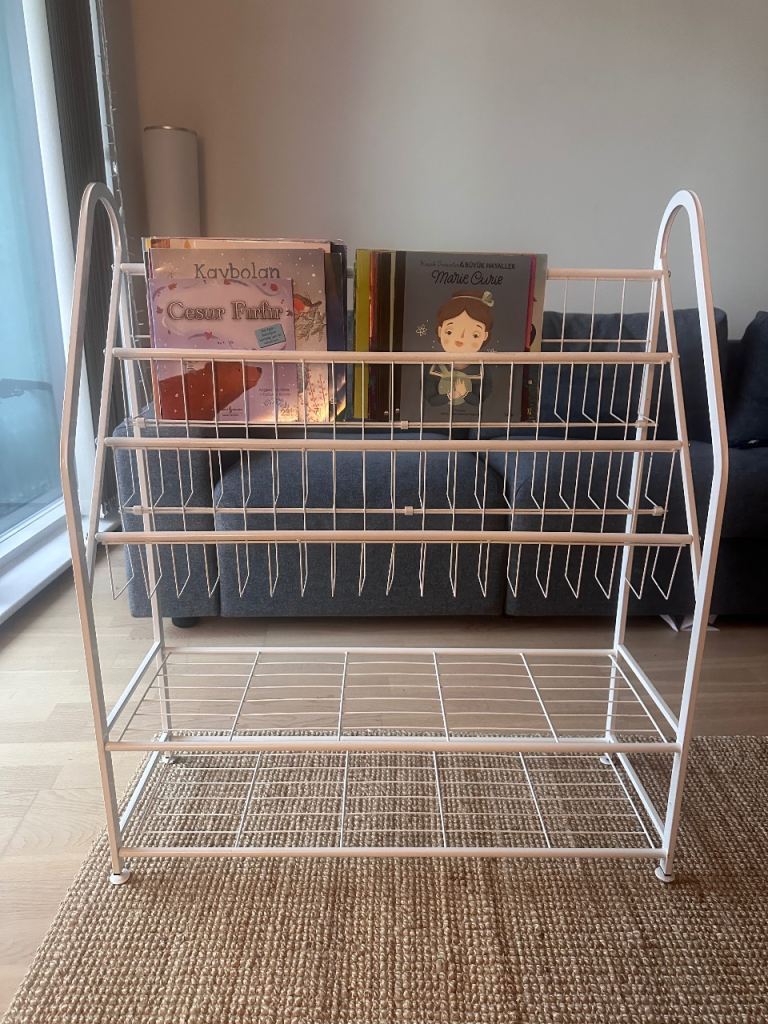 White Kids Bookshelves