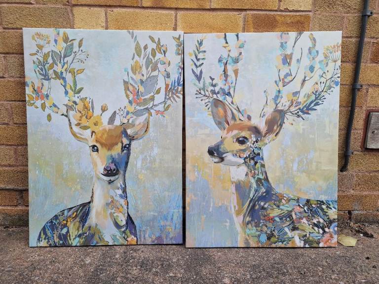 Free IKEA deer canvas prints 