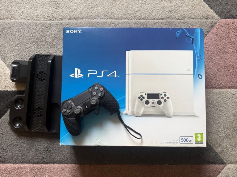 - SOLD Sony PS4 Slim 500GB White Console with Two Controllers