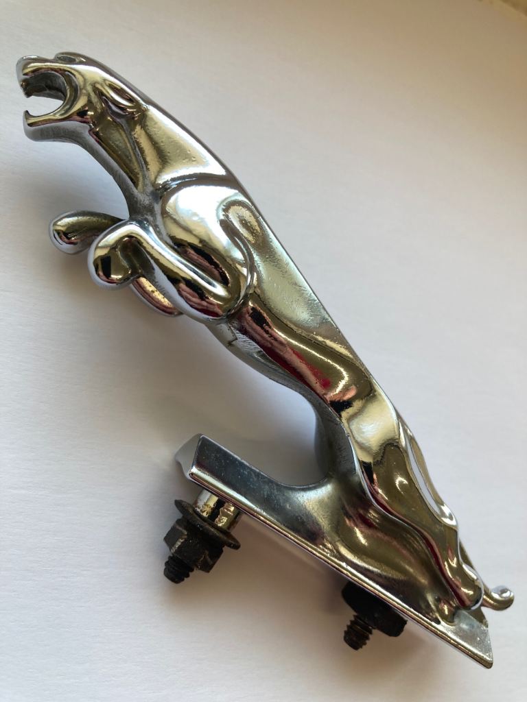 Jaguar Leaping Mascot Bonnet Ornament – Good Condition