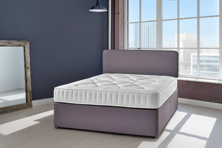 Comfortable divan bed with drawers for single, small double, double, king size everyday comfort