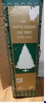 5ft / 150cm White Cedar Fir Tree / Christmas Tree