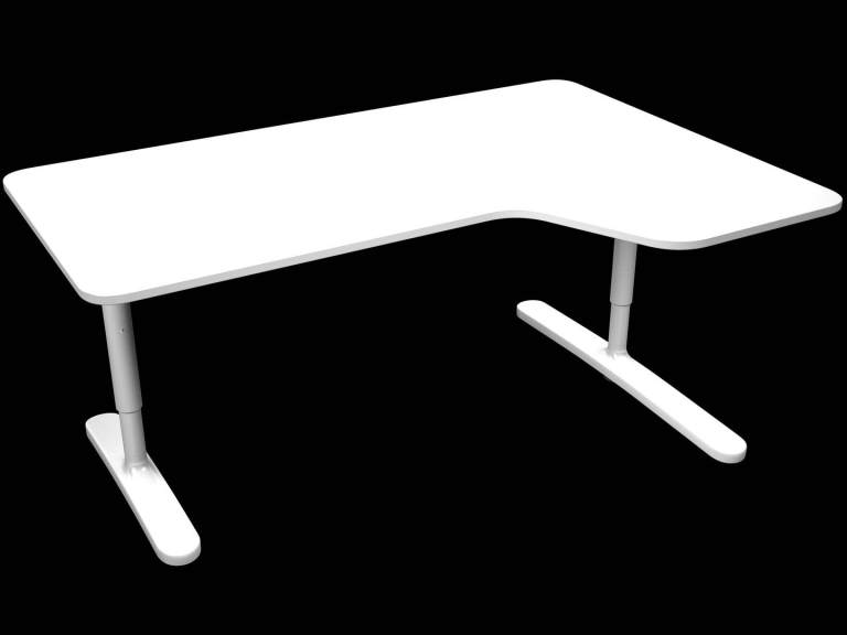 image for IKEA BEKANT Desk, 160x110 cm, White