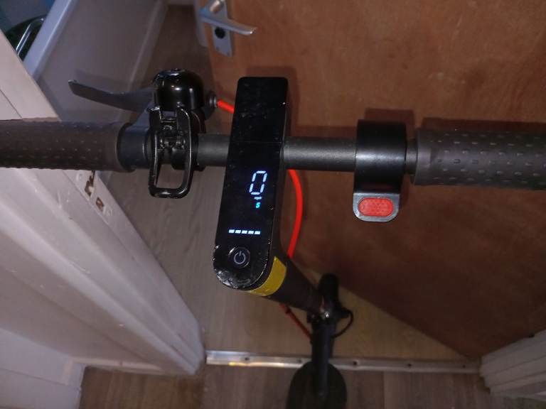 Black Electric Scooter – Good Condition, Solid Tyres