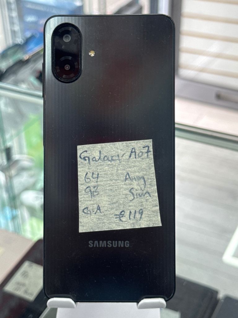 Samsung Galaxy A07 64GB Black Mobile Phone - Good Condition