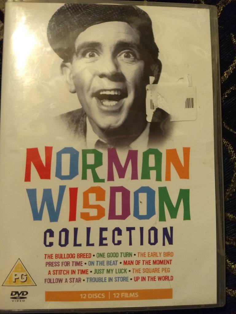 Norman wisdom DVD boxset. 12 films, 12 discs