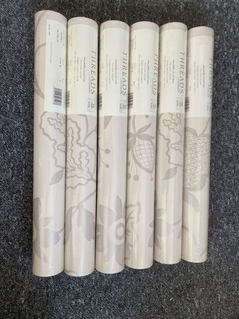 GP&J Baker Threads Botanica Wallpaper-BARGAIN-EW15001-905. 21 rolls,price per roll.Brand new sealed.
