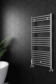Toreno Heated Towel Rail – Chrome – 500 x 1200mm – Straight Bars