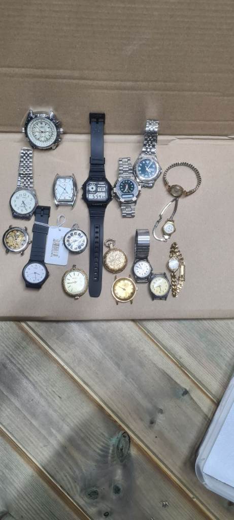 image for Job lot of vintage wristwatches & pocket watch Mechanical & quarts