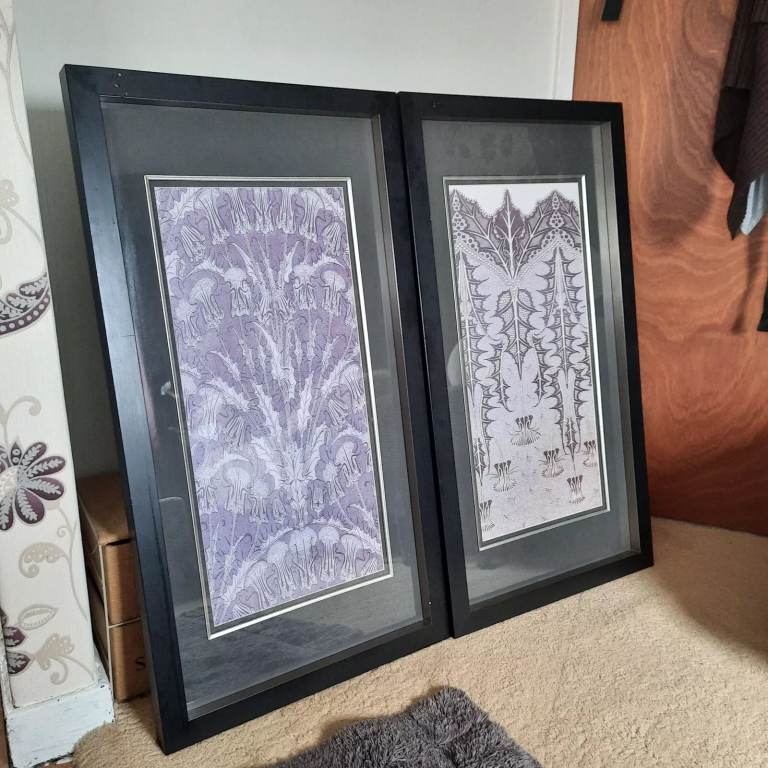 Big frames with pictures, set of 2, used, great condition - côtē table brand