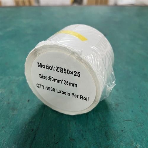 White Direct Thermal Printer Label - 2 x 1", 50 x 25mm - Qty 1x1000 Label Roll