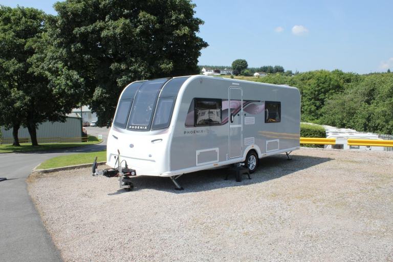 2025 Bailey Phoenix GT75 642 Luxury 4 Berth Touring Caravan, Fixed Single Beds