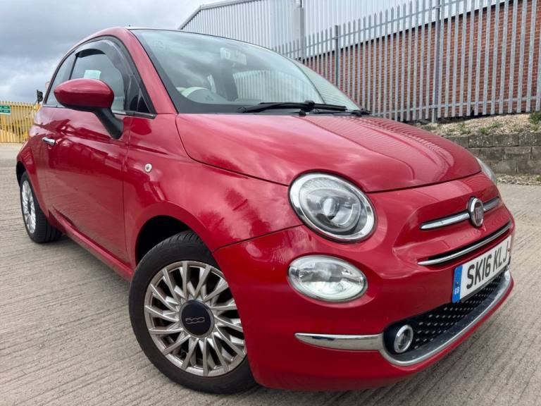 2016 16 FIAT 500 LOUNGE 1.25*LOW MILEAGE*ONLT 65,000 MILES*FULL MOT*NICE CAR