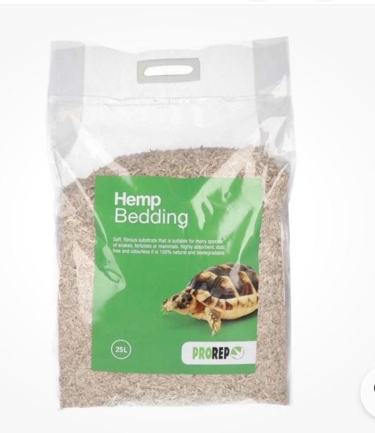 BRAND NEW PRO REP PET HEMP BEDDING 2 BAGS OF 25 LITRES