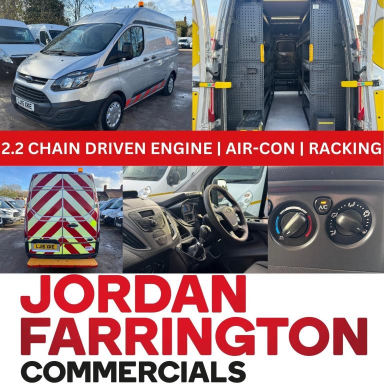 2015 FORD TRANSIT CUSTOM 2.2 L1H2 UTILITY SPEC FITTERS / GAS VAN WITH AIR-CON 