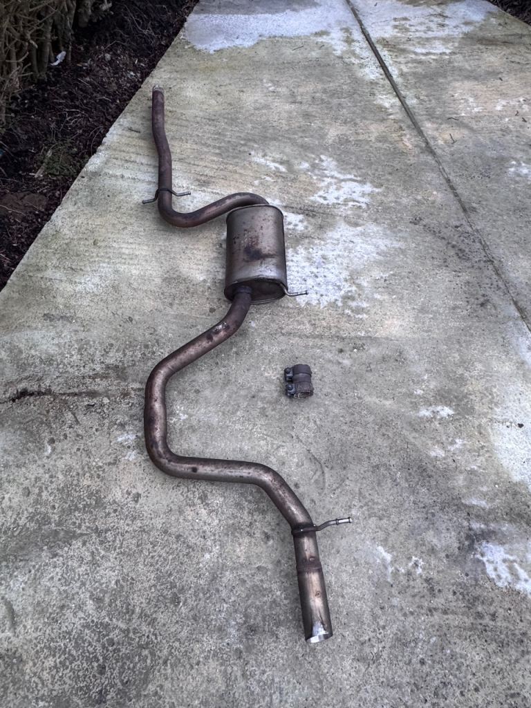 2013 AUDI A3 8PA 1.6TDI sport EXHAUST MIDDLE AND BACK BOX 1.6TDI MANUAL 5DR,1KO253411CS