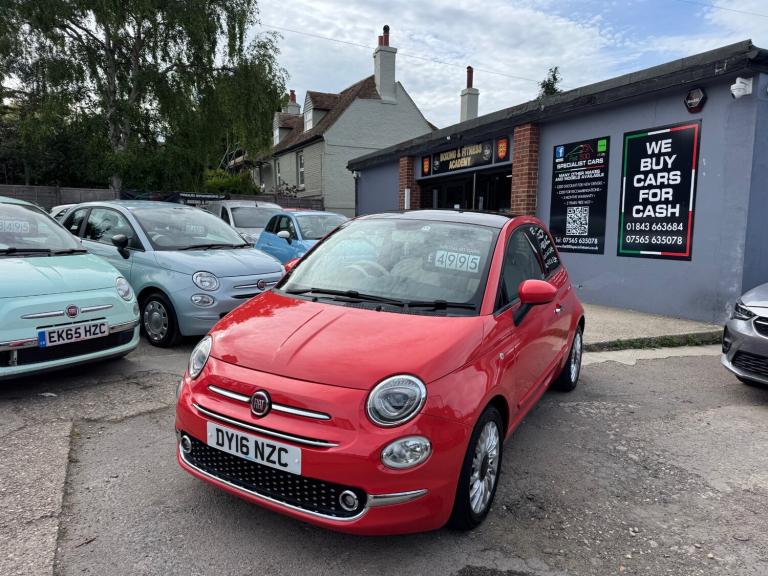 2016 Fiat 500 1.2 Lounge 3dr HATCHBACK Petrol Manual