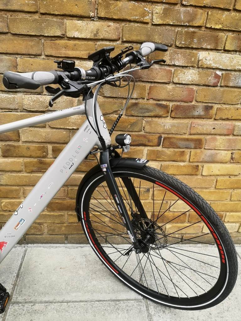 !!! (£650) !!! Electric PEDDLE hybrid bike grey (2024 model)(Size Frame/Large)(London) 