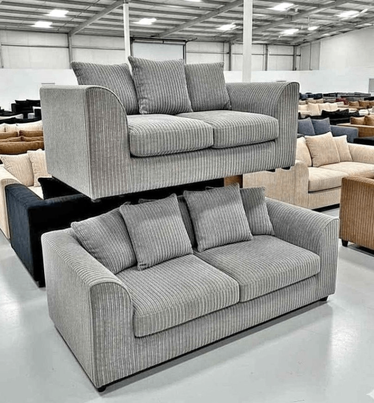 15% OFF DISCOUNT PRICE ~ Brand New DYLAN 3+2 Seater Sofa Set GREY Order Now ~