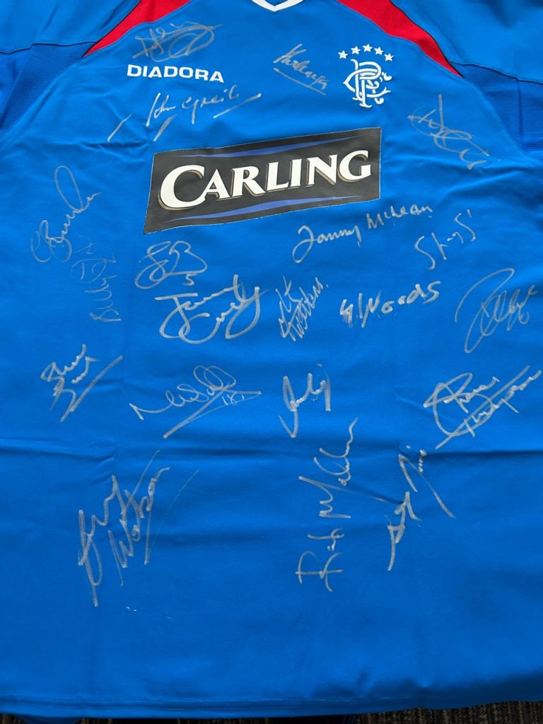 Rangers football shirt from 2003 2004