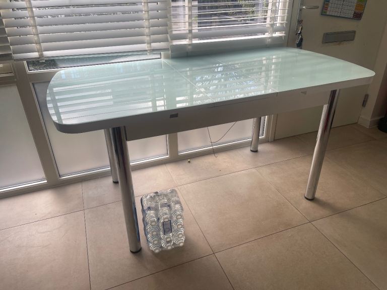 FREE glass top dining table extending 
