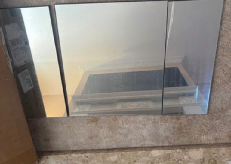 Three Panel Wall Mirror