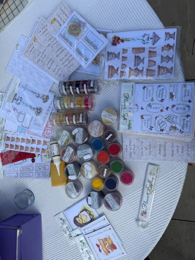 Flower soft crafting job lot