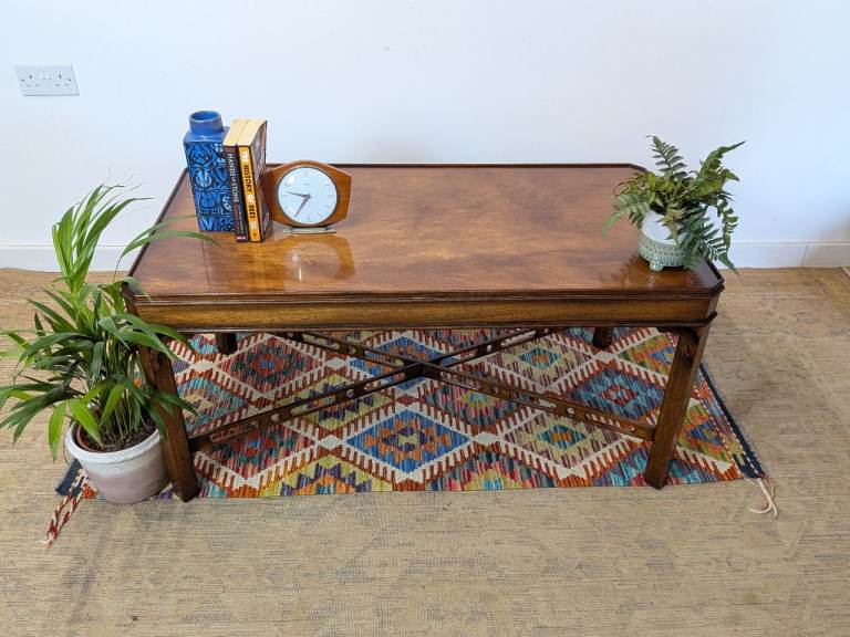 Antique Georgian Chippendale Style Coffee Table Mahogany Harrods 