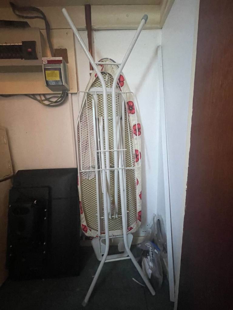 image for Ironing Board + Iron Holder Stand