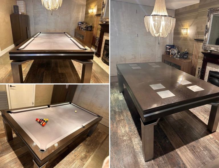Billards Montfort Auckland Pool Table – Luxury Convertible Dining Table / Pool & Snooker Table 
