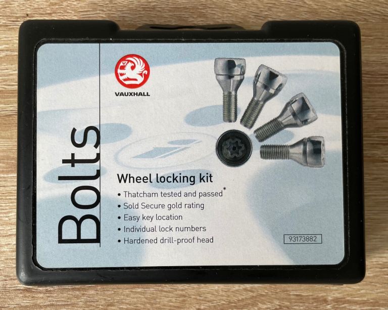 image for Vauxhall wheel locking kit