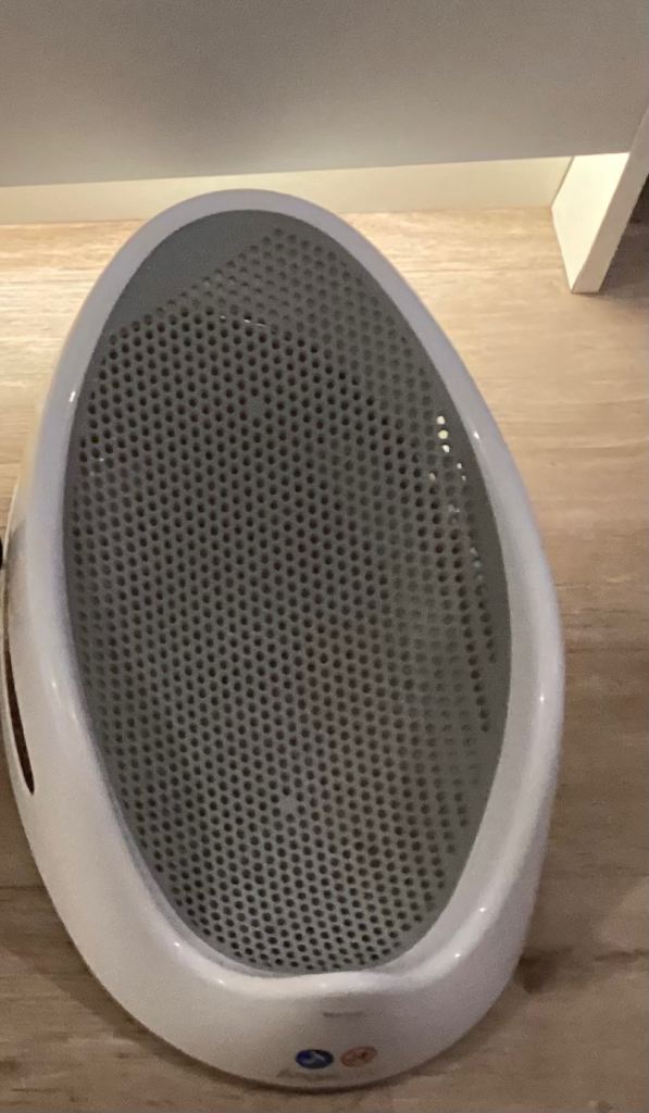 Baby booster seat and bath seat with wooden changing table bundle and baby bath  and baby rocker