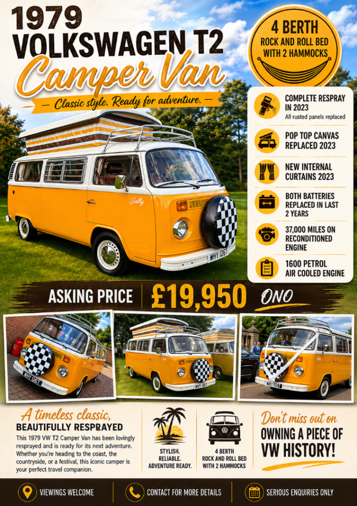 Volkswagen, CAMPERVAN, 1979, 1584 (cc)