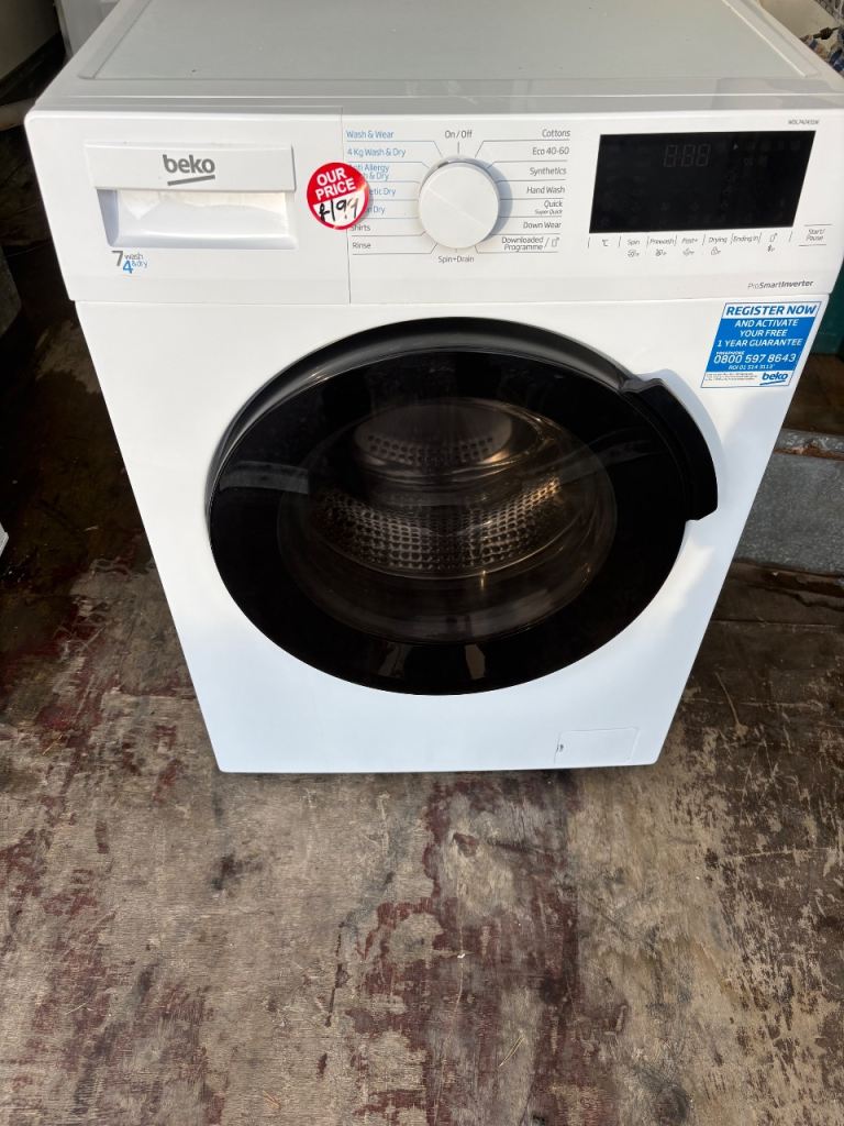 Beko WDL742431W 7kg Washer Dryer £180 – As Good As New