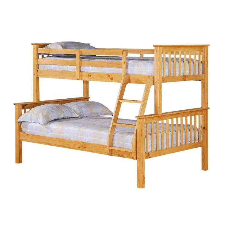 Porto Triple Sleeper Pine Bunk Bed £339