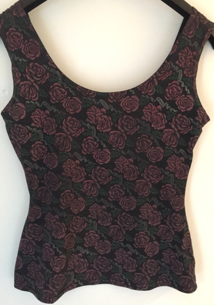 JOHNSON’S (LONDON) La Rocka Roses Singlet c1983