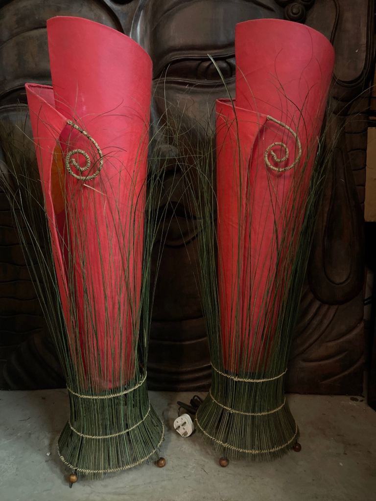 X2 handmade lampshades