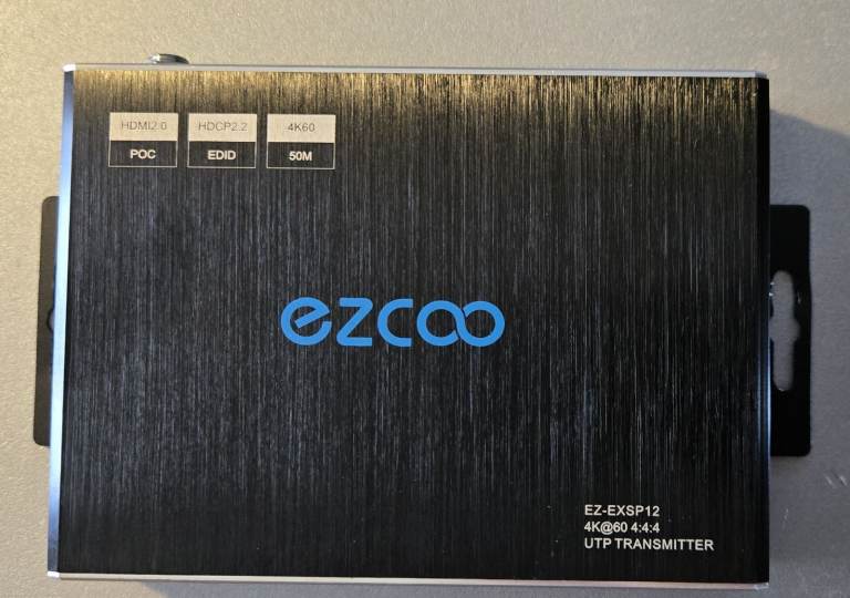 EZCOO 4K HDMI Extender Splitter 1 In 2 Out over Cat5/6