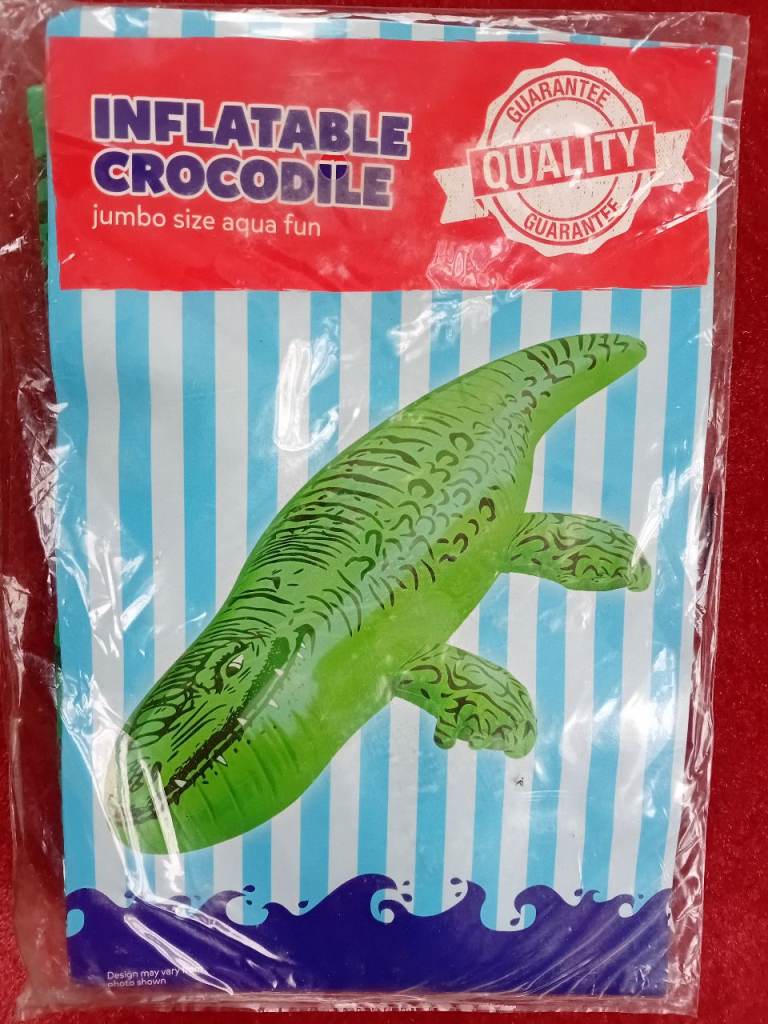 Inflatable Crocodile Pool Toy - NEW Age 3+