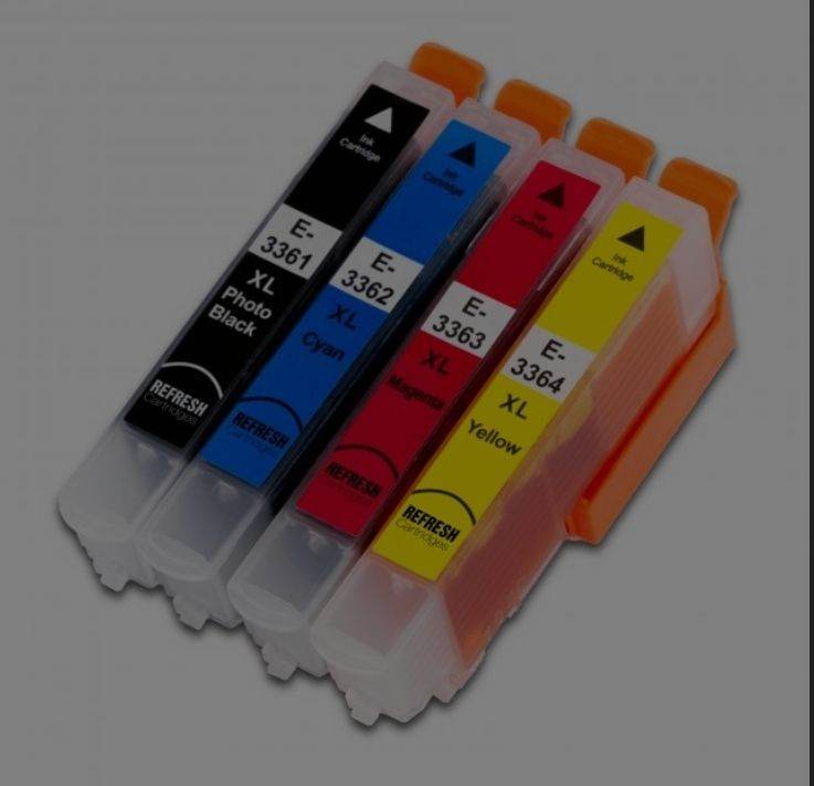 Epson Printers Remanufactured Colour Valuepack of 4x 33XL (T3361/2/ 3/4) Replacement Ink Cartridges
