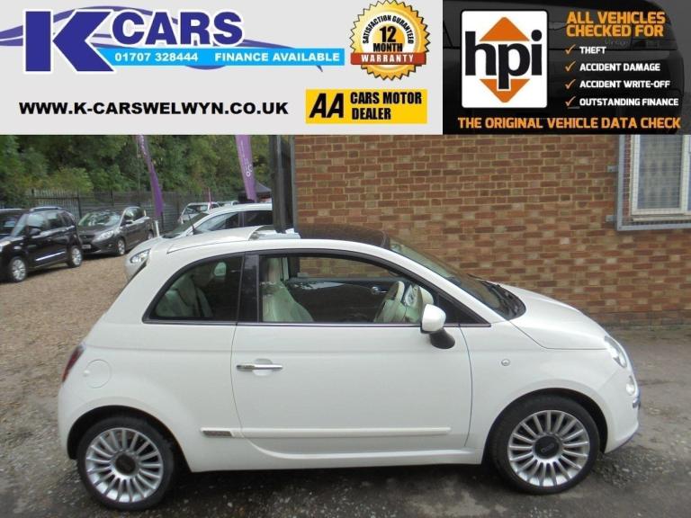2015 Fiat 500 1.2 Lounge Euro 6 (s/s) 3dr HATCHBACK Petrol Manual