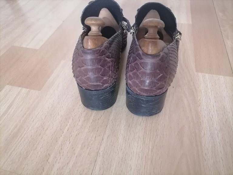 Designer CHLOE Leather Heel Loafers with zipper. Ex Cond. Size : UK 6.5 EU 40 