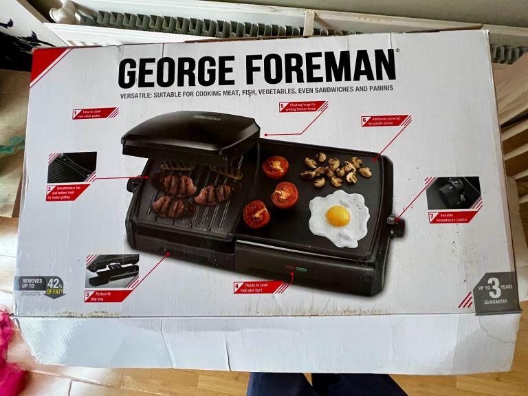 George Foreman Large Electric Grill & Griddle