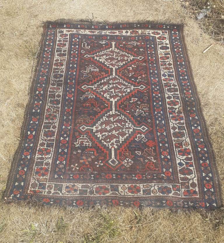 Antique Kazak Rug c 1900