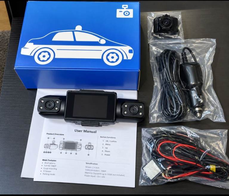 New 4 lens Dash Cam 1080P Full HD Front & Rear Recording