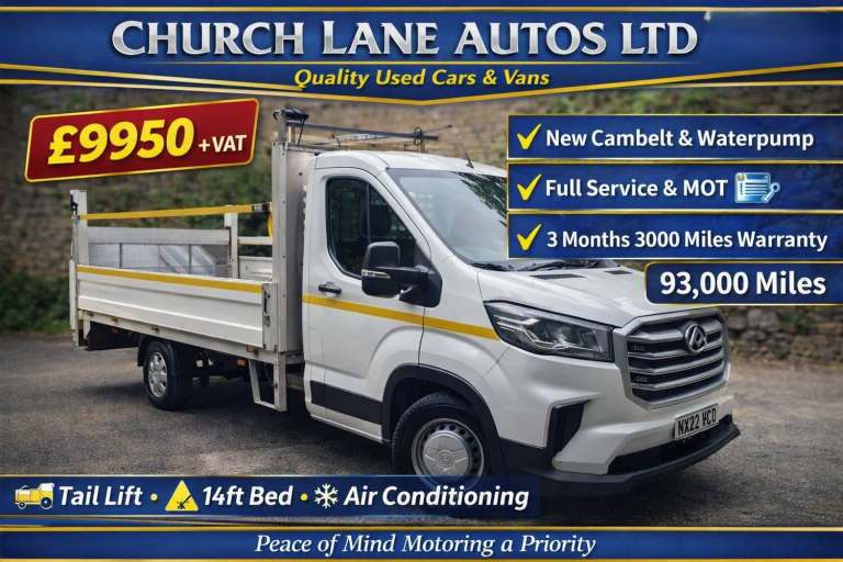 2022 Maxus Deliver 9 20 D20 150 Chassis Cab CHASSIS CAB Diesel Manual
