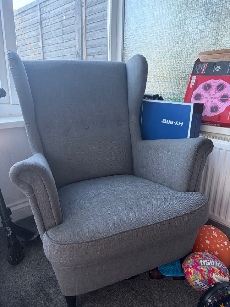 IKEA grey armchair 